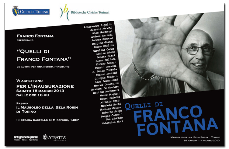 Flyer Quelli di franco Fontana torino 13